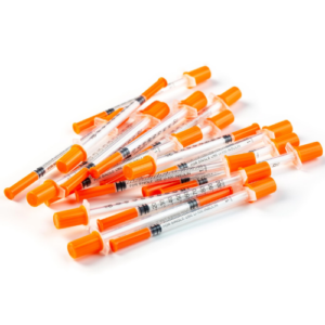 1ml Fixed Syringe with Orange Cap